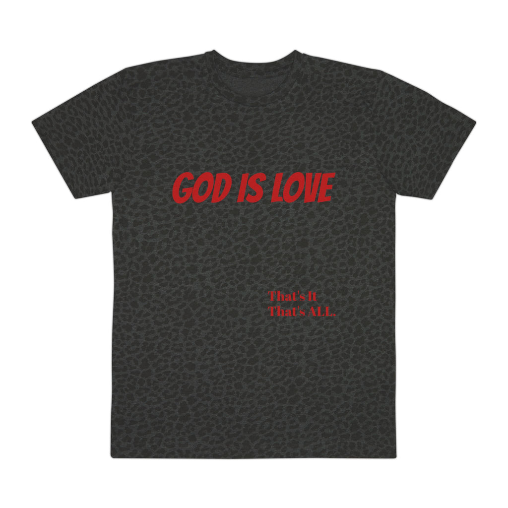 Christian Animal Print  Tee - 'God Is Love'