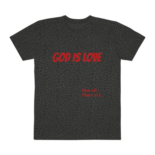 Christian Animal Print  Tee - 'God Is Love'