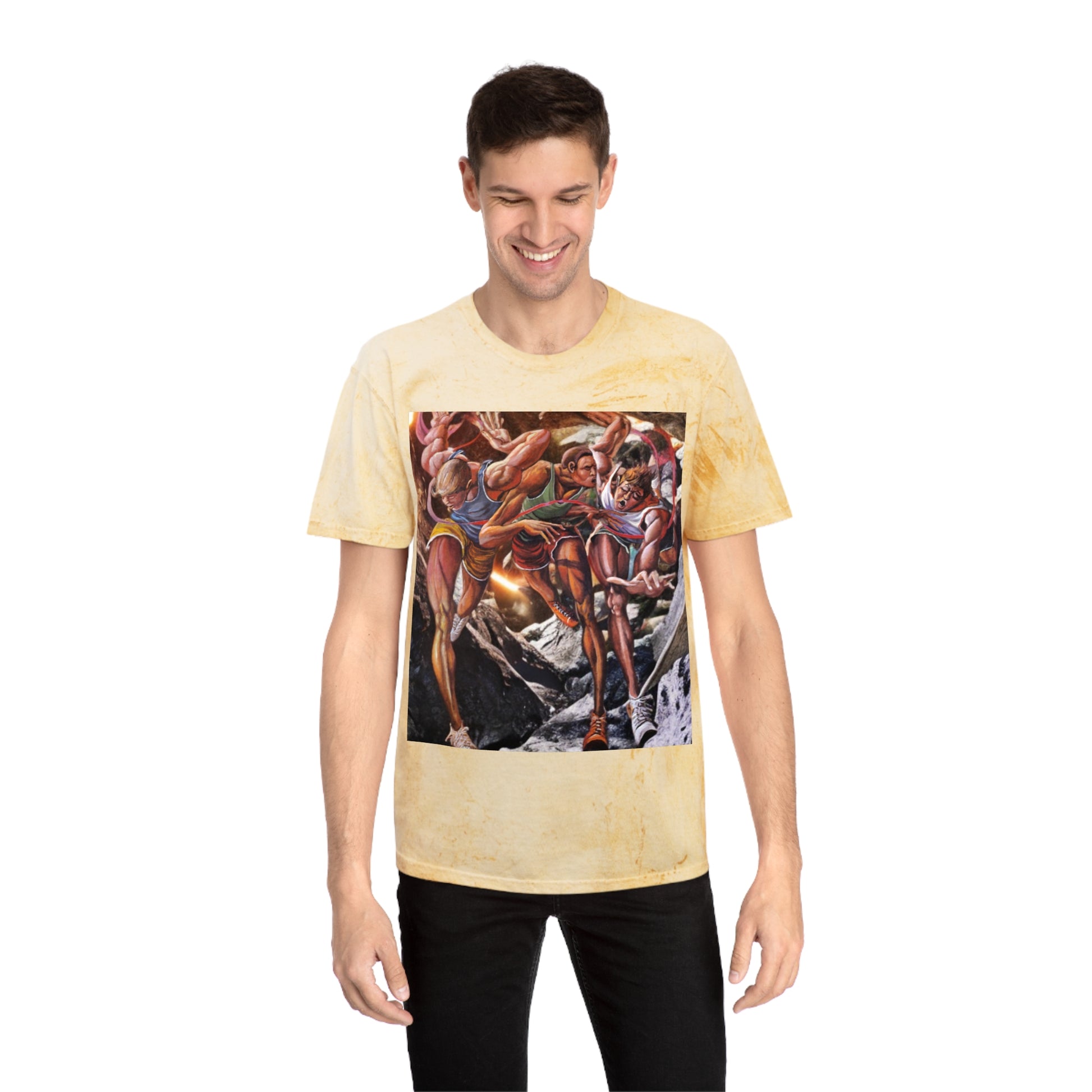 Color Blast T-Shirt - Don’t Look Back - Ernie Barnes Olympic Track