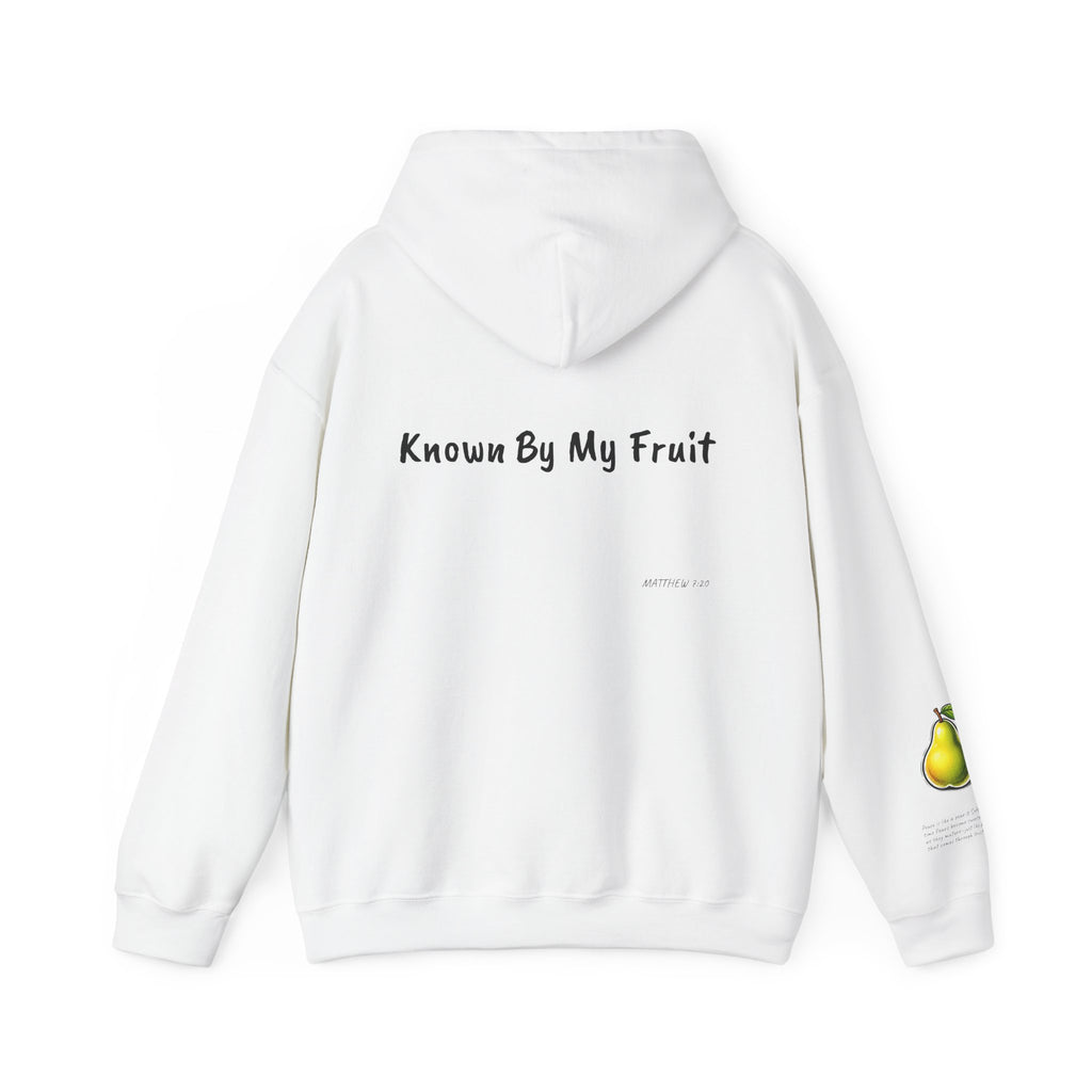 Known By My Fruit  Peace/Pear Hoodie — Inspirational Christian Faith Pullover