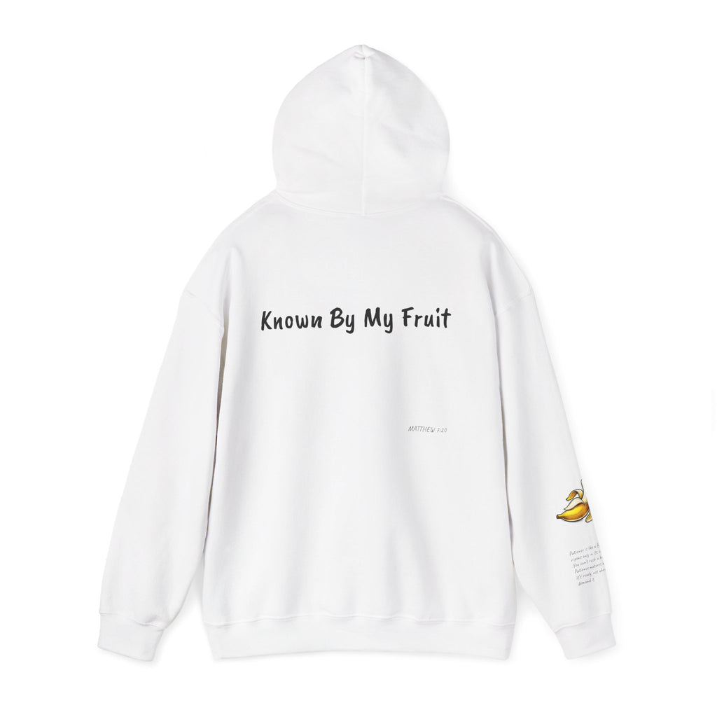 Known By My Fruit  Patience/ Banana Hoodie — Inspirational Christian Faith Pullover