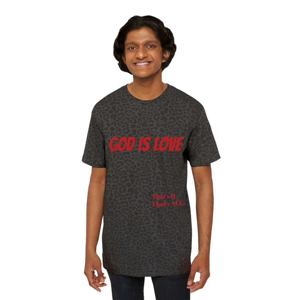 Christian Animal Print  Tee - 'God Is Love'