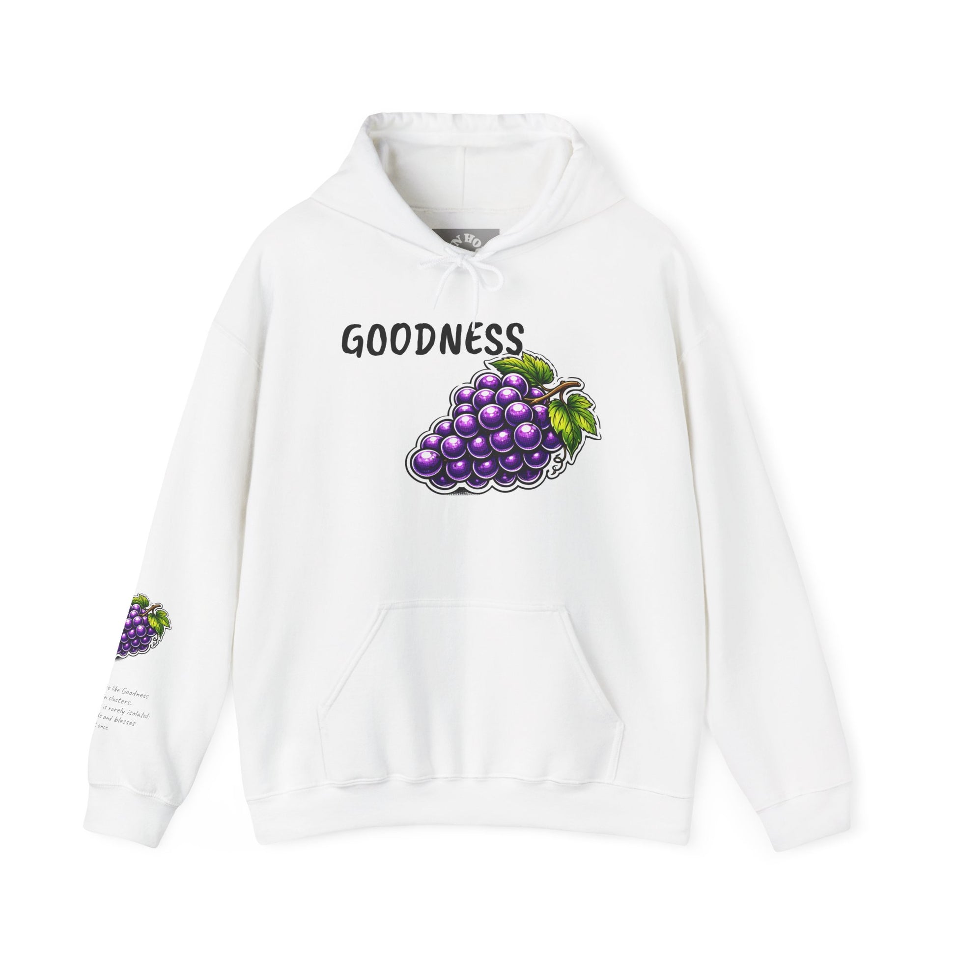 Known By My Fruit  Goodness/ Grapes Hoodie — Inspirational Christian Faith Pullover