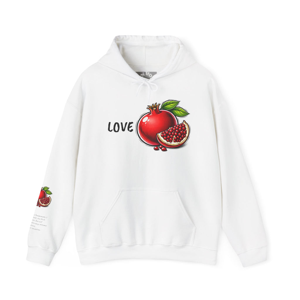 Known By My Fruit  Love/ Pomegrant Hoodie — Inspirational Christian Faith Pullover