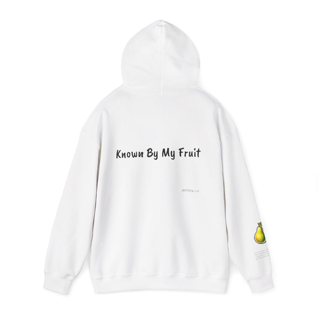 Known By My Fruit  Peace/Pear Hoodie — Inspirational Christian Faith Pullover