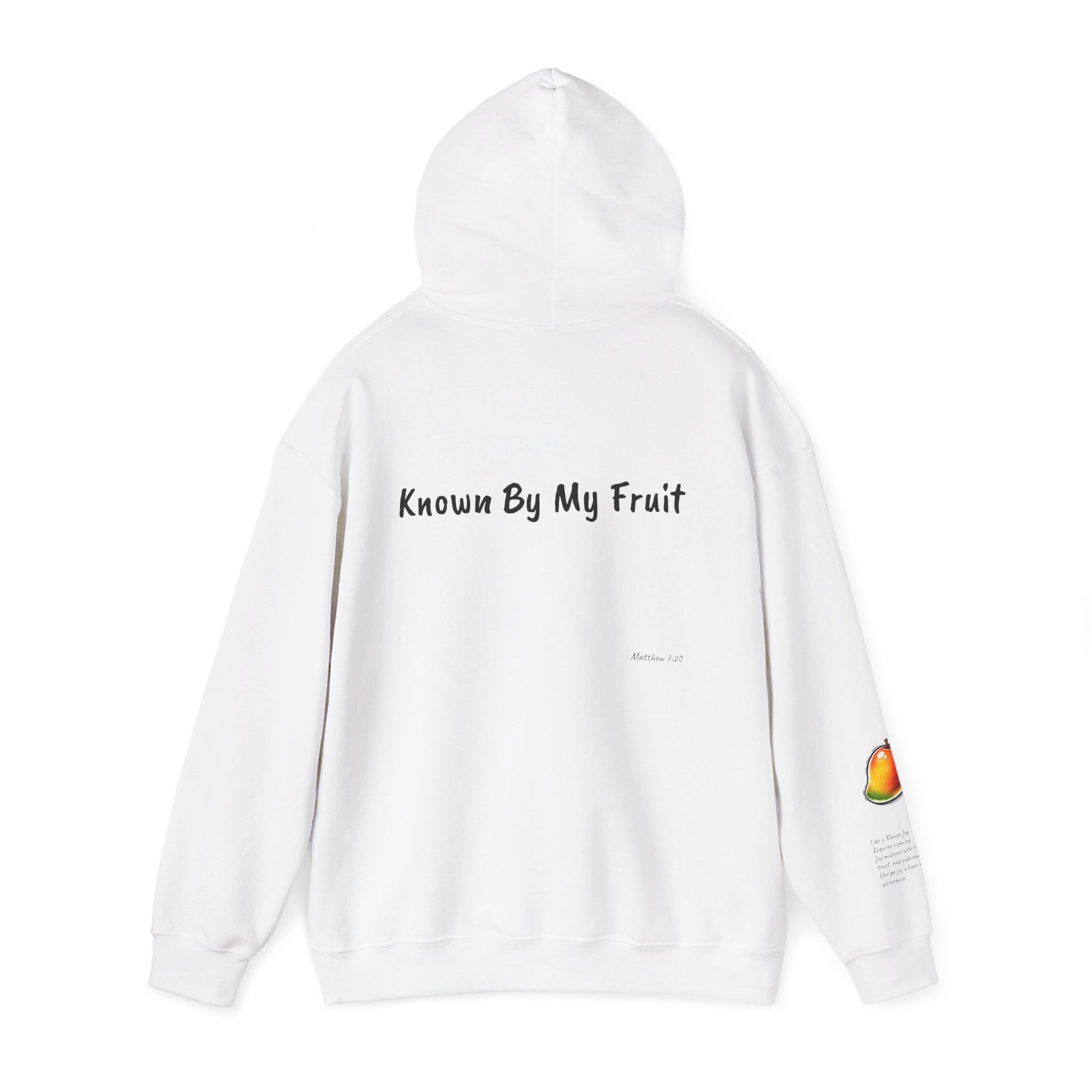 Known By My Fruit Joy/Mango Hoodie — Inspirational Christian Faith Pullover