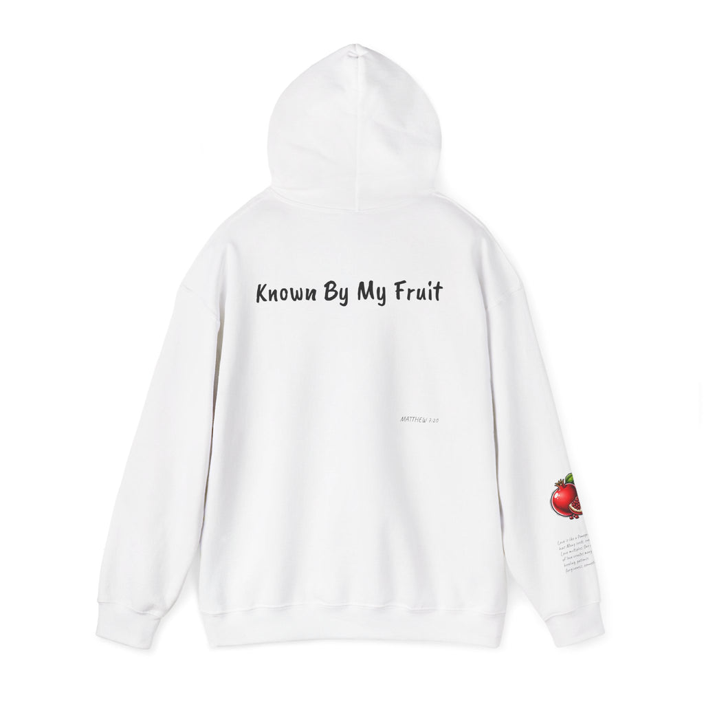 Known By My Fruit  Love/ Pomegrant Hoodie — Inspirational Christian Faith Pullover