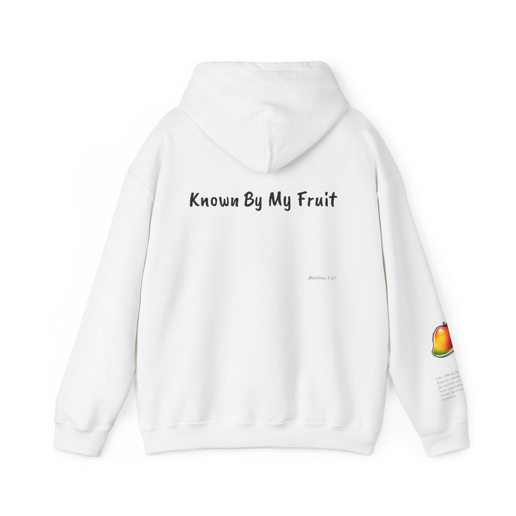 Known By My Fruit Joy/Mango Hoodie — Inspirational Christian Faith Pullover