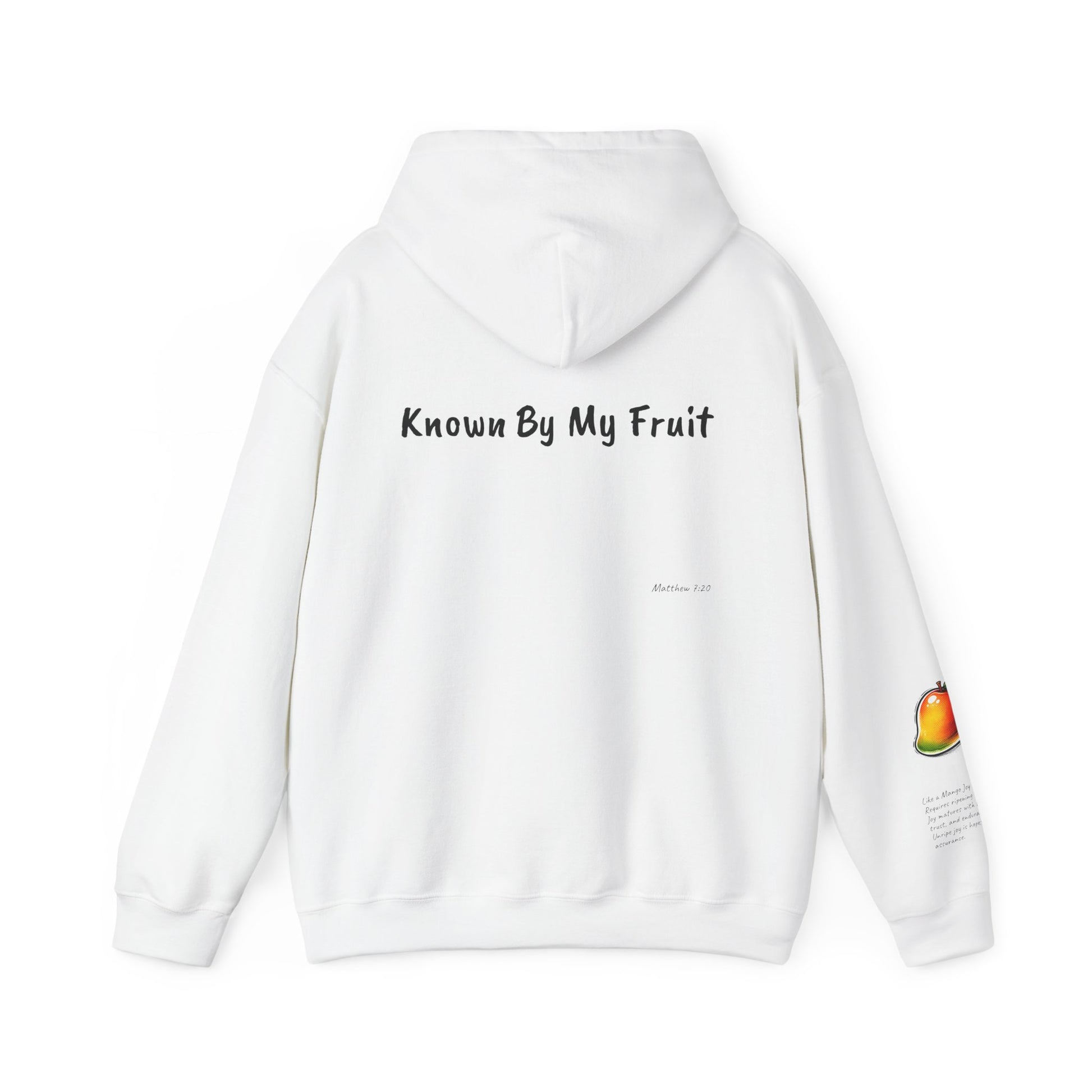Known By My Fruit Joy/Mango Hoodie — Inspirational Christian Faith Pullover
